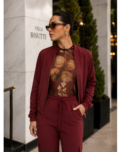 Blusa em tule decote careca