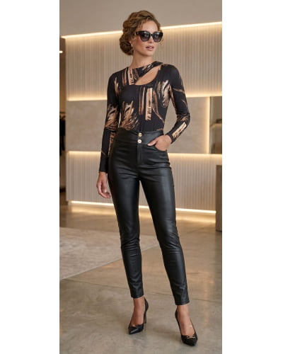 Calça térmica resinada com elastano