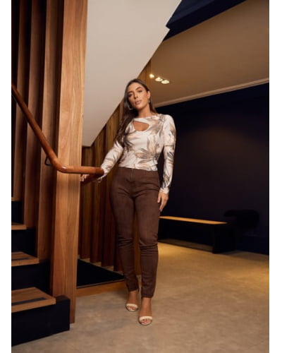 Blusa decote gota fluity