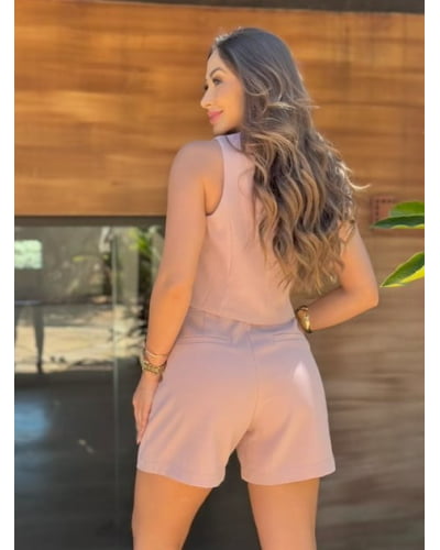 SHORT ALFAIATARIA CREPE PARIS