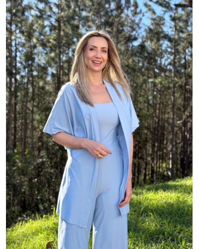 Macacão fluity recortes