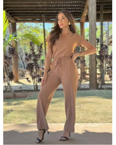 Blusa decote V em fluity Blusa decote V em fluity