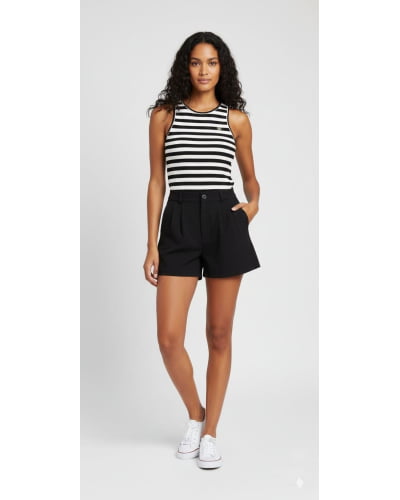 Blusa listras cavada