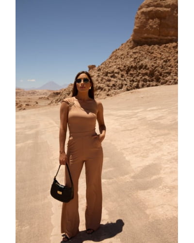 Calça wide leg em fluity