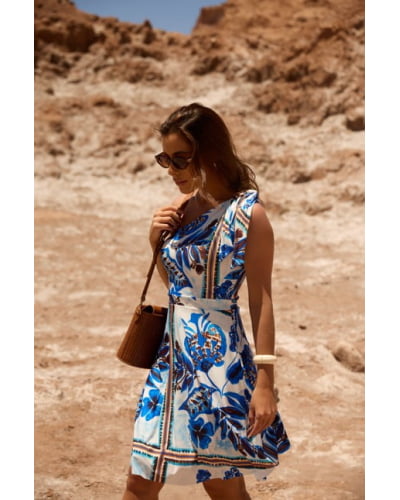 Vestido fluity um ombro só com bojo