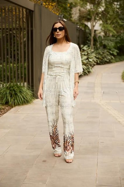 Calça pijama em fluity estampa